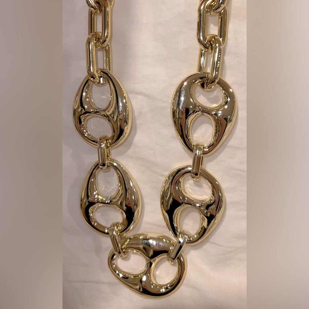 Gold-Tone Statement Necklace - image 1